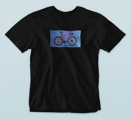 Road Bike Custom Embroidery T-Shirt