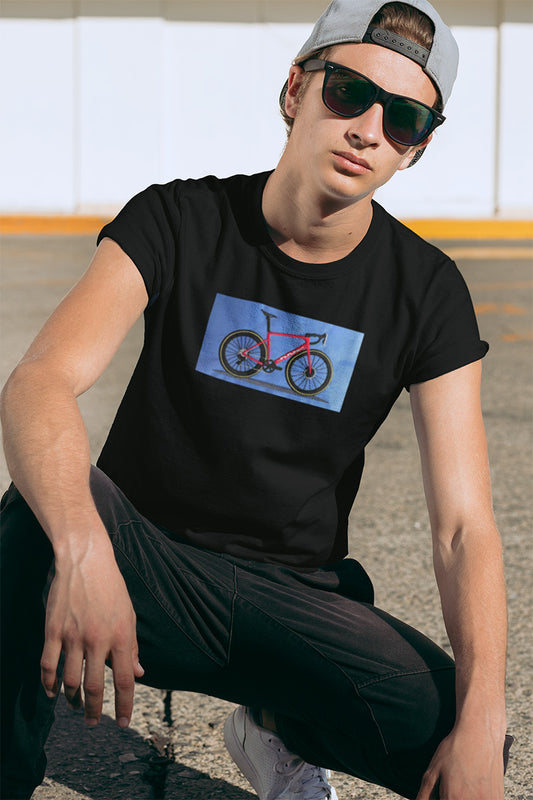 Road Bike Custom Embroidery T-Shirt